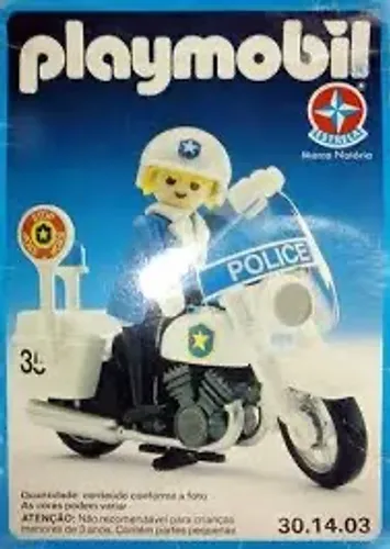Playmobil Estrela 30.14.03 - Motocicleta da Polícia