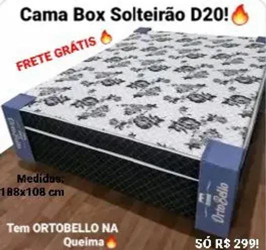 Cama Box Solteirão Ortobello com FRETE GRÁTIS: É DENTRO OU NÃO É??