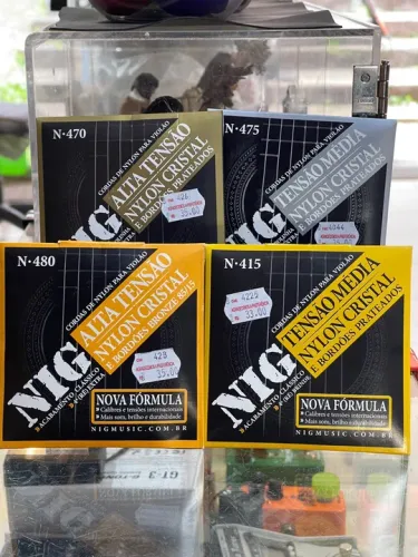 Cordas para Violão Nylon NIG (Acabamento clássico e com bolinha)