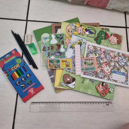 kit escolar de volta as aulas infantil 