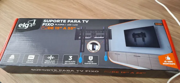 Suporte para TV de 15" a 42" fixo de parede Marca elg