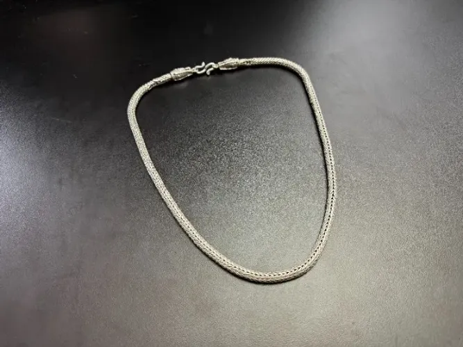 Corrente de Prata 925 Bali 60cm x 6,5 mm, 87 Gramas