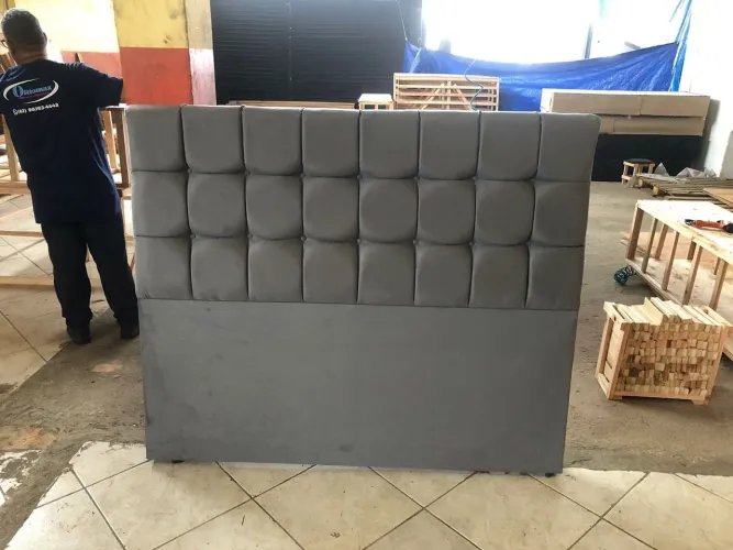 Cabeceira slim na cor cinza nova entrego no mesmo dia