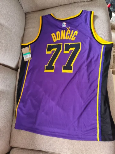 Camisa NBA Jersey Luka Lakers Roxa GG