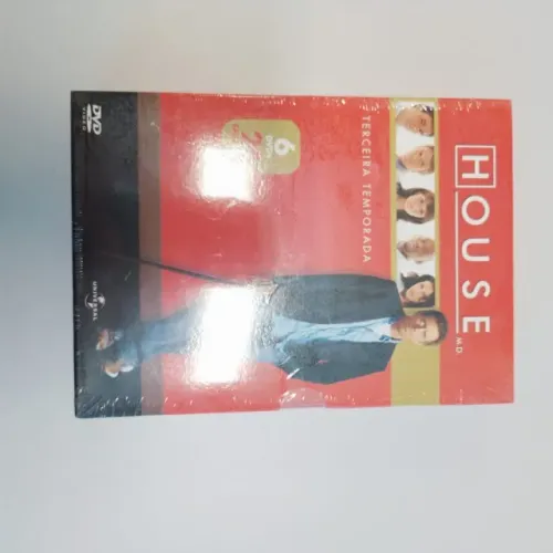 BOX DVD SÉRIE "HOUSE" 3ª TEMPORADA COMPLETA - NOVO LACRADO
