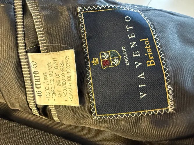 Terno Cinza Escuro 46 Via Veneto