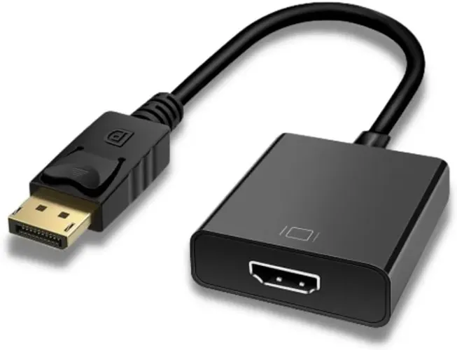 Cabo Adaptador Displayport Para Hdmi Conversor Vídeo Ultra HD 1080p Entrada Displayport (D
