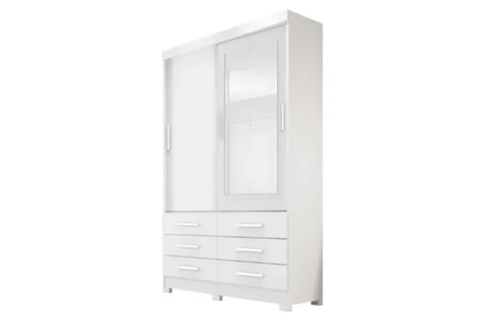 Guarda Roupa Buriti 2Pts Novo Horizonte Branco - Entrega Rápida!