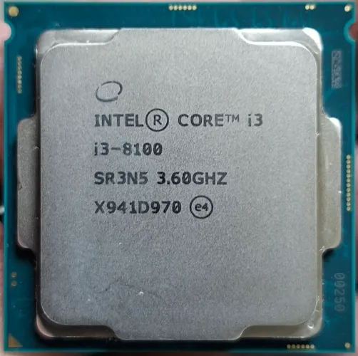 Processador Intel Core i3-8100 | 8ª Geração | LGA 1151 | 3.60Ghz