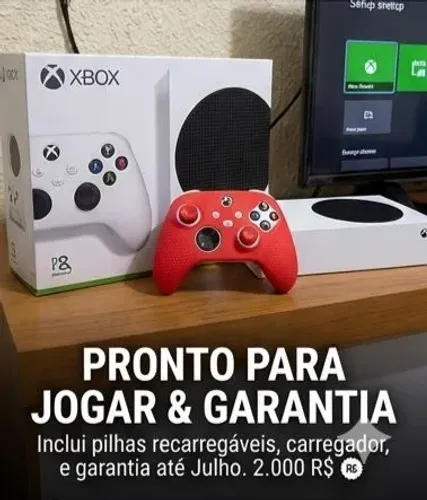 Xbox Series S Semi-Novo Completo com Acessórios e Garantia