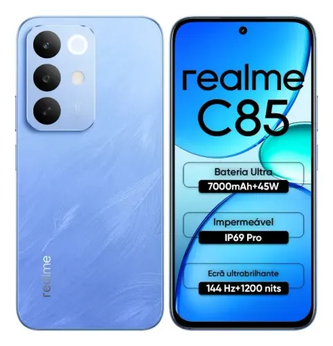 Smartphone Realme C85 256GB e 8GB de RAM
