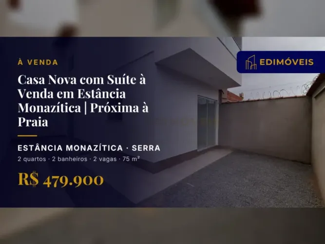 Seu Novo Lar em Estância Monazítica | Casa com 2 Quartos