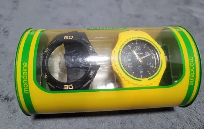 Relógio Mondaine Edição Especial Brasil - Kit Troca Pulseira/Aro conservado