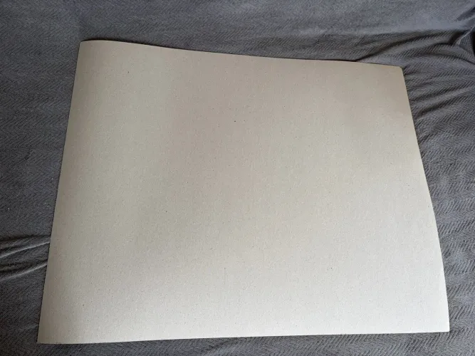 Folhas de papel reciclado