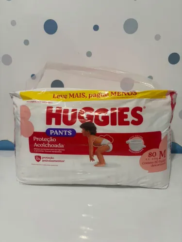 Fralda huggies proteção acolchoada pants M 80