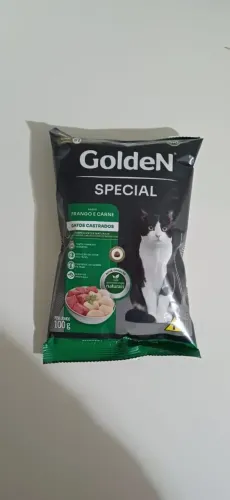 Ração Seca Golden Special Frango e Carne para Gatos Castrados