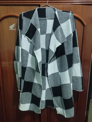 Cardigã Feminino Xadrez