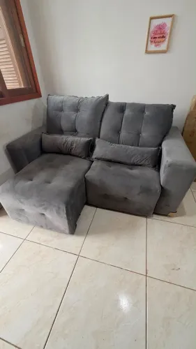 Sofá reclinável de 2 lugares