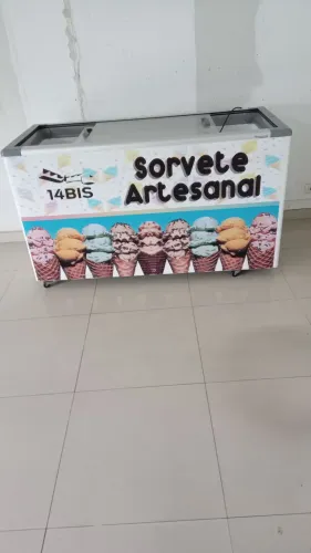 Freezer horizontal para sorvete e congelados