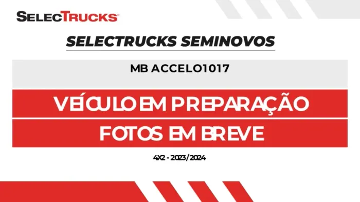 MERCEDES-BENZ ACCELO 1017 ANO 2023/2024 - BAÚ.