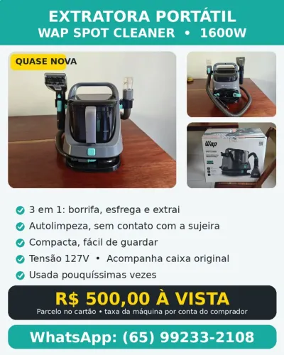 EXTRATORA PORTÁTIL WAP SPOT CLEANER - 1600W