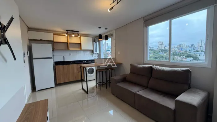APARTAMENTO 1 DORMITORIO MOBILIADO COM GARAGEM - CENTRO