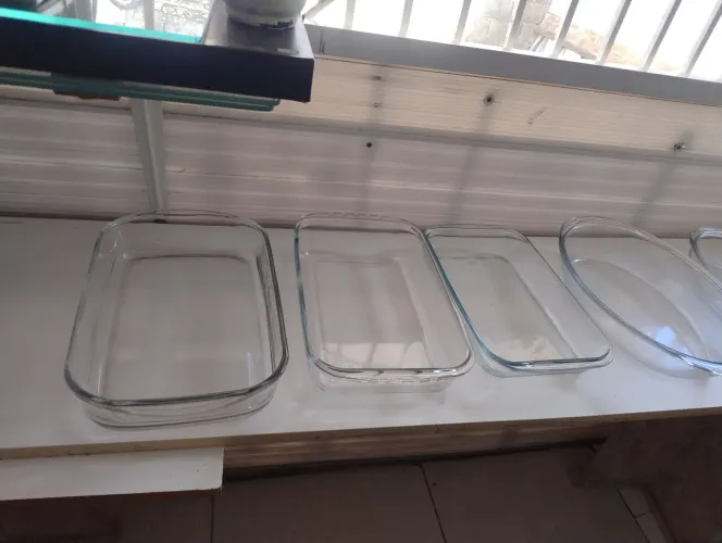Travessas de vidro