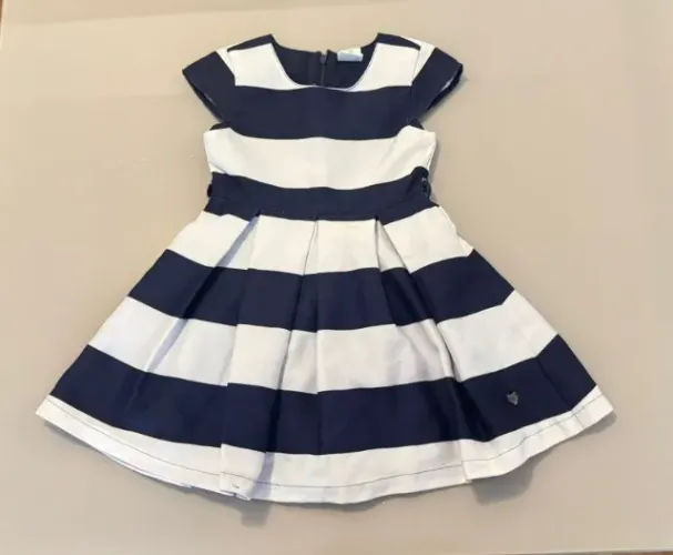 Vestido Infantil Listrado