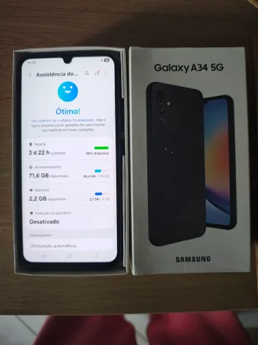 Samsung Galaxy A34 5G - Excelente Estado (Sem Marcas de Uso)