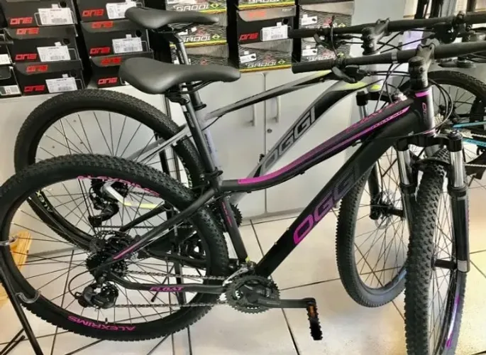 Bike Oggi Float 5.0 (preta/pink) Feminina Aro 29