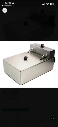 Fritadeira industrial elétrica Fast Máquinas FES-5 5L prateada