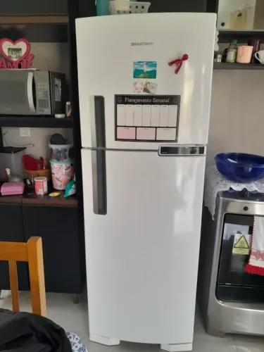 Refrigerador 375L 2 Portas Frost Free 220 Volts, Branco, Brastemp USADO