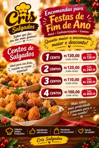 Salgados para festa