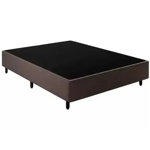 Base Box Casal Simples Corino Marrom - BIOSTAR / entrega rapida
