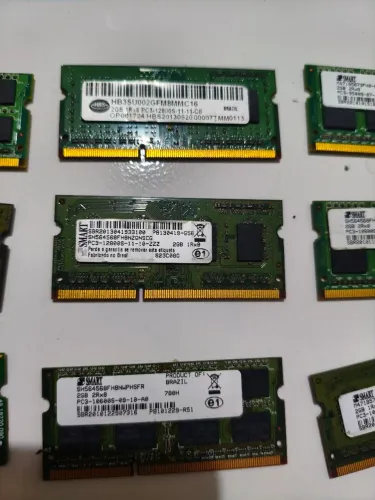 Lote de Memórias DDR3 2 GB para Notebook + 1 GB de brinde (Valor negociável)