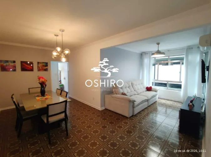 Apartamento à Venda - 3 Quartos com uma suíte - Ponta da Praia - Santos