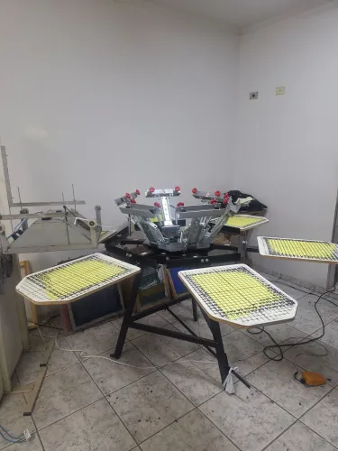 Carrosel híbrido serigrafia, com flash de 10 lâmpadas
