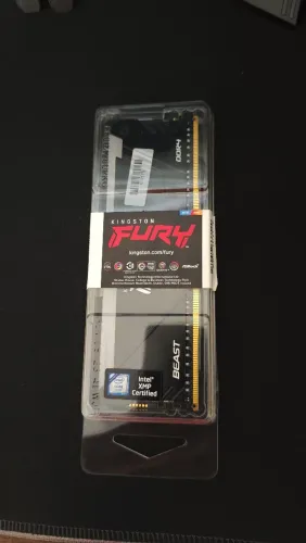 Memória RAM Kingston Fury Beast c/RGB, 8GB, 3200Mhz, CL16 - KF432C16BB2A/8