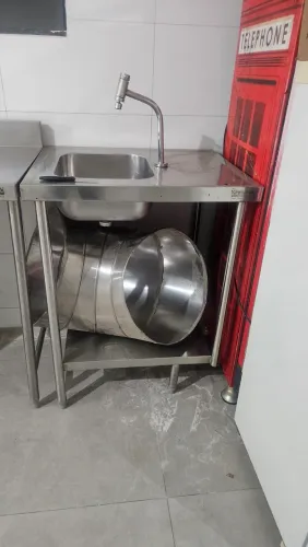Pia de Inox cozinha Industrial 