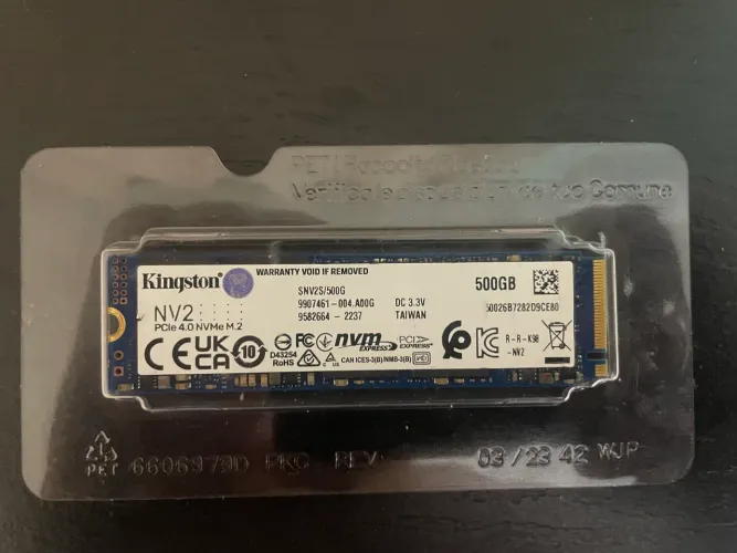 SSD Nvme Kingston 500Gb