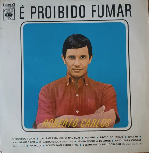 Vinil Roberto Carlos É Proibido Fumar Ed.1974