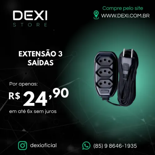 EXTENSAO 3 SAIDAS 