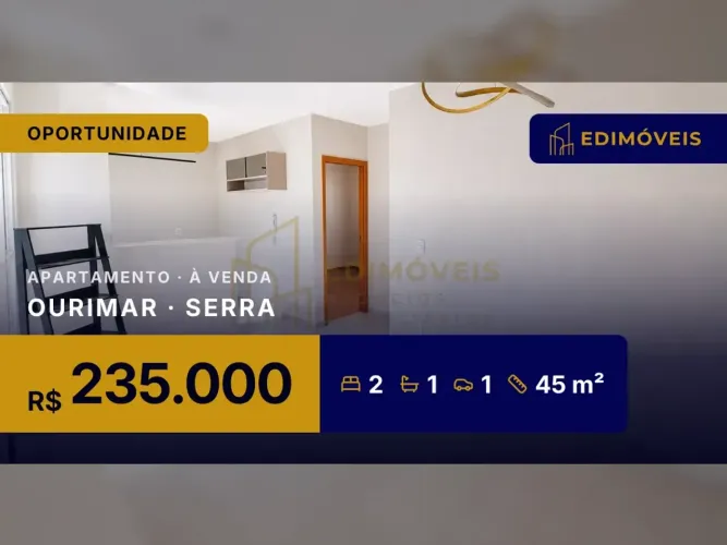 Oportunidade em Ourimar: Apartamento 2 quartos no 1º andar, venha conhecer!