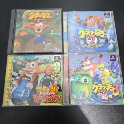 Coleção Playstation 1 Crash Bandicoot 1, 2, 3 + Racing / CTR 