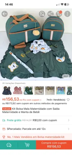 Kit maternidade bebê menino.?