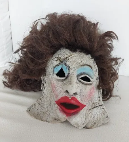 mascara Massacre da serra elétrica, bom estado, para festas tematicas