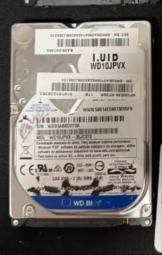 HD notebook 1tb