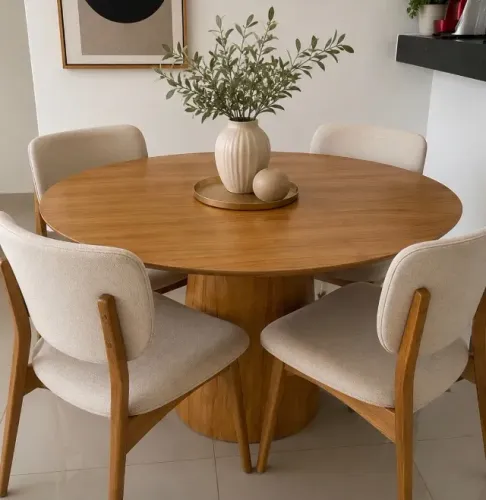 Mesa de jantar oval - SOMENTE A MESA - 1.20X80