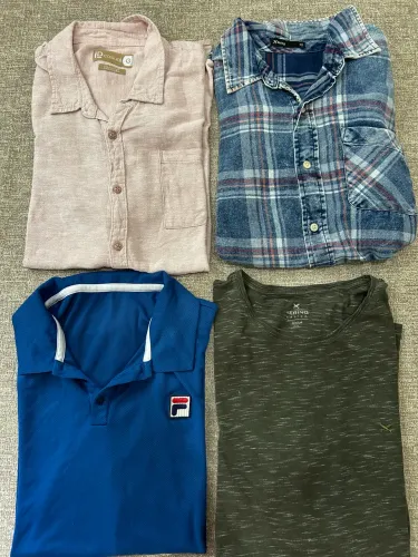 Lote com 6 peças masculinas tamanho G/42 em ótimo estado 