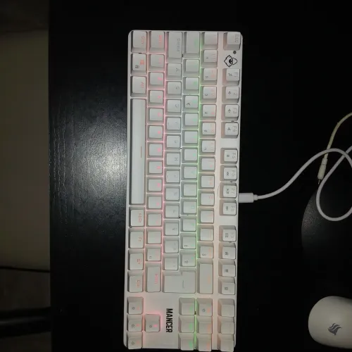 Teclado Mecanico Mancer Shade MK3, Rainbow<br><br>itch Huano Vermelho, Branco, 